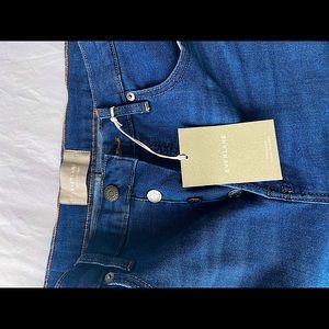 NWT Everlane Authentic Stretch High Rise Cigarette Jean - “Mid Blue” size 30